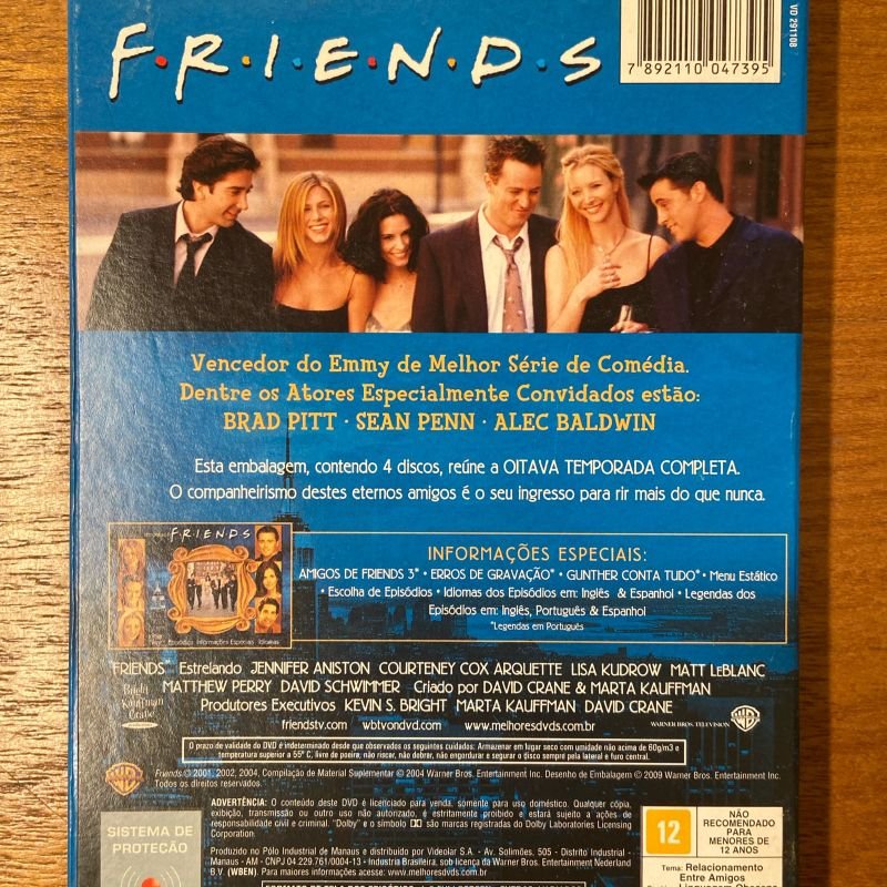 Friends - Dvd Original - 8 Temporada Completa | Filme e Série Warner Bros  Usado 72856876 | enjoei