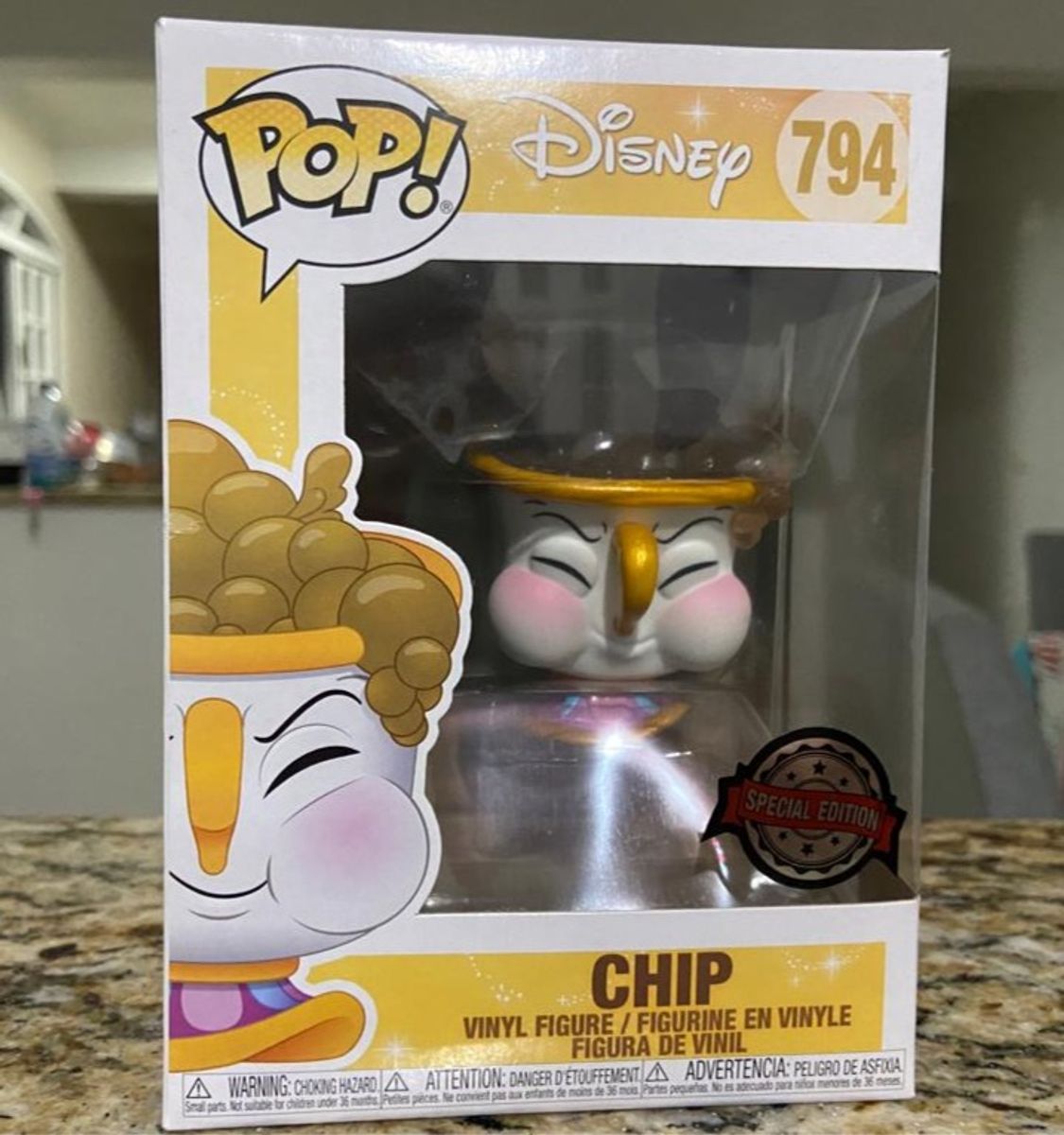 Funko Pop Chip Bela e a Fera 794 Special Edition Filme e Série Funko