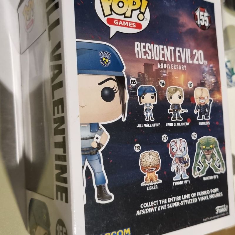 Funko Pop Games 155 Jill Valentine Resident Evil + Caixinha