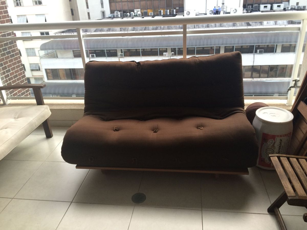 Futon Sofá Cama Sofá Futon Company Usado 13442301 enjoei