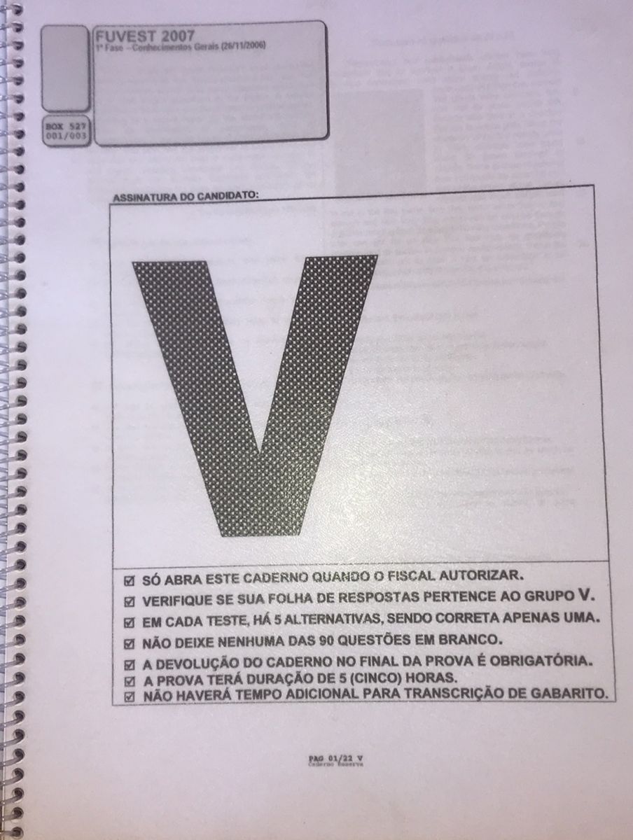 Fuvest- Material Apostilado De Exercícios Do Vestibular Da Uso/ Fuvest ...