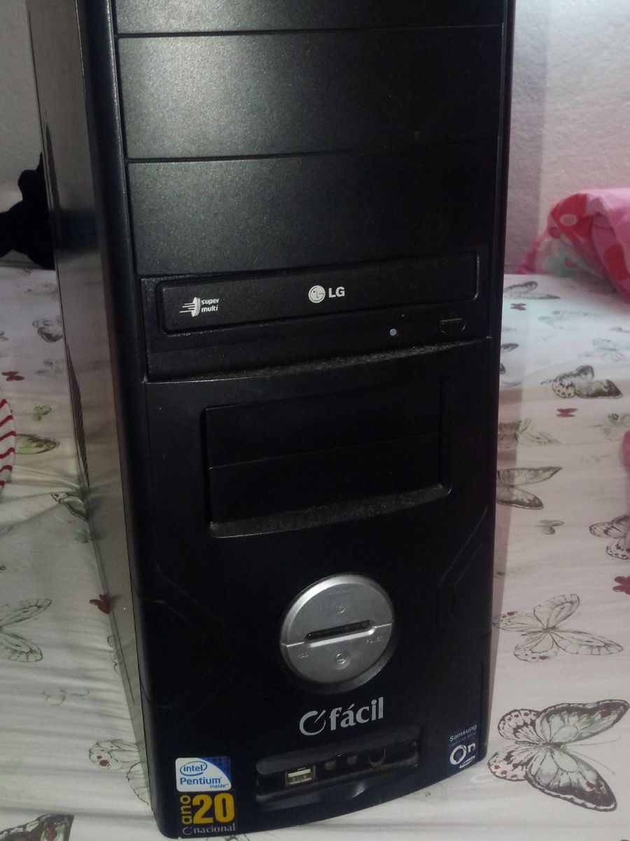 Gabinete Preto | Computador Desktop Pc Facil Usado 46719812 | enjoei
