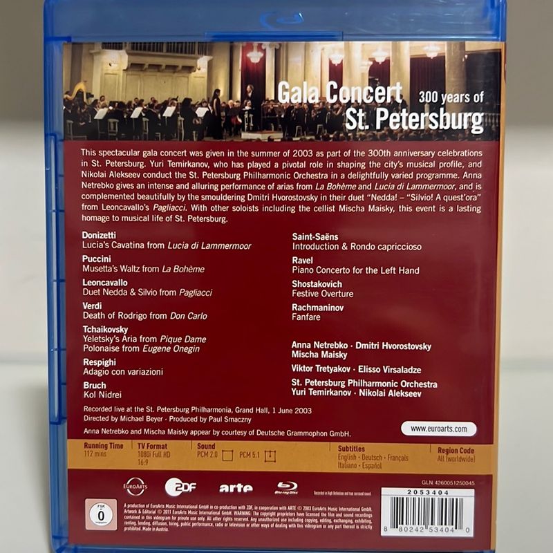 300 Years of St. Petersburg : Gala Concerto [Blu-ray]-