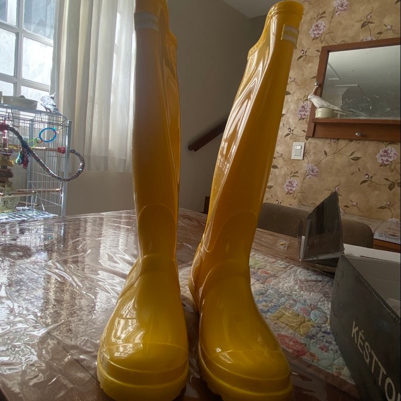 Galocha Amarela Feminina Galocha Infantil Feminina Plugt Cano