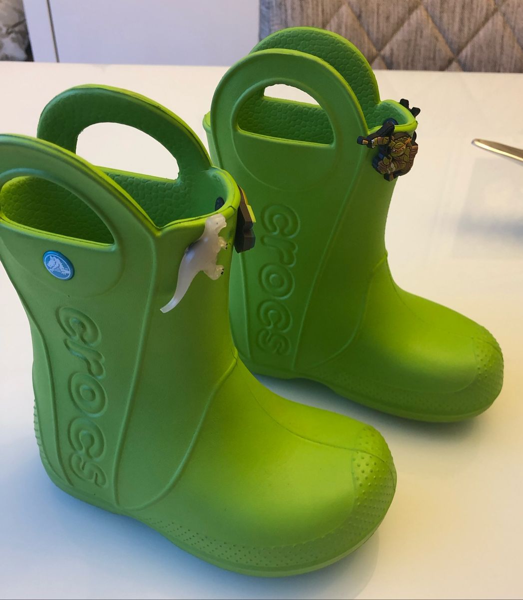 Galocha Crocs Infantil Cal ado Infantil para Meninos Crocs Usado