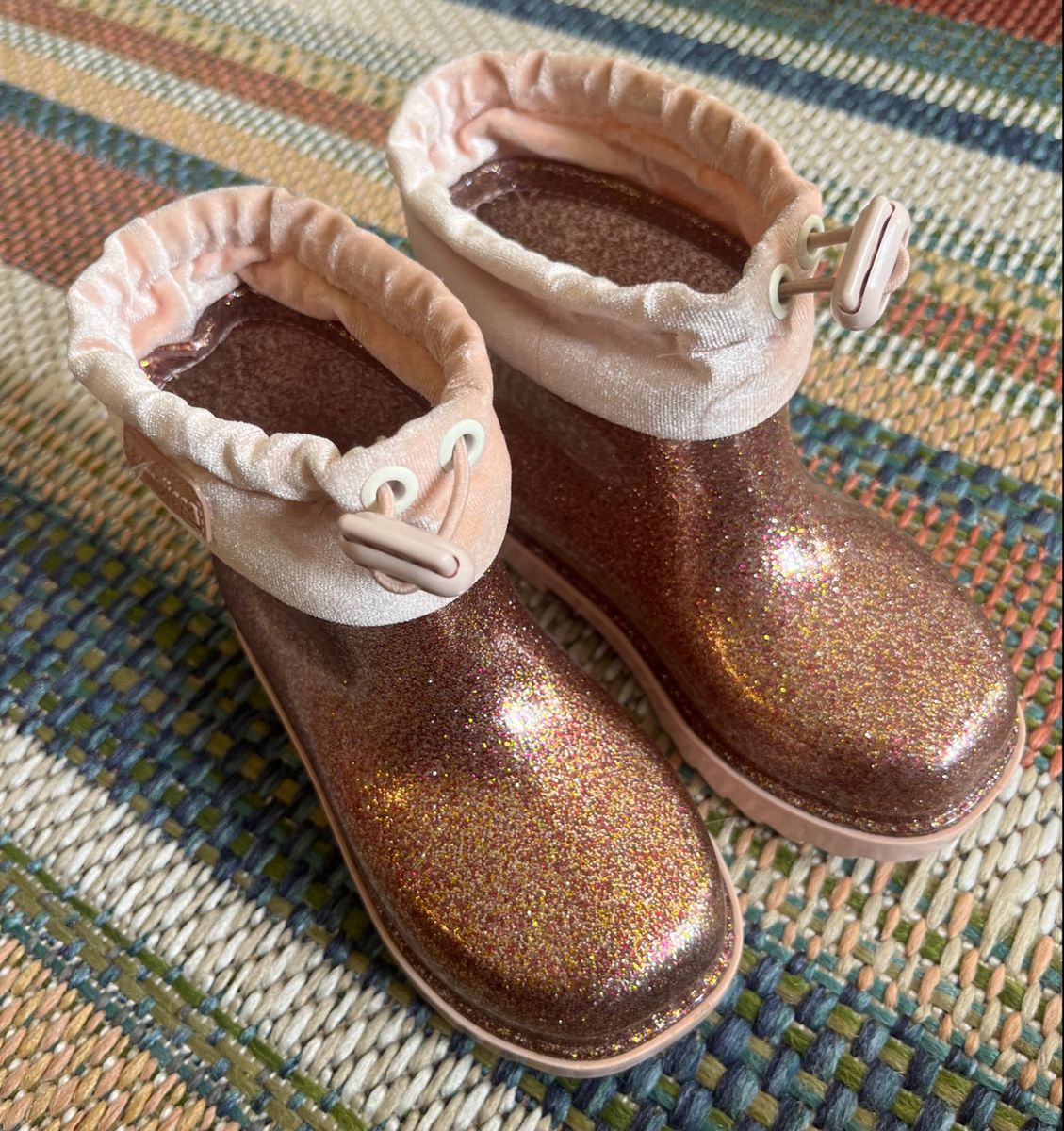Glitter Mini Galocha Melissa Galocha Melissa Rainboot Bota Tamanho - Main Image