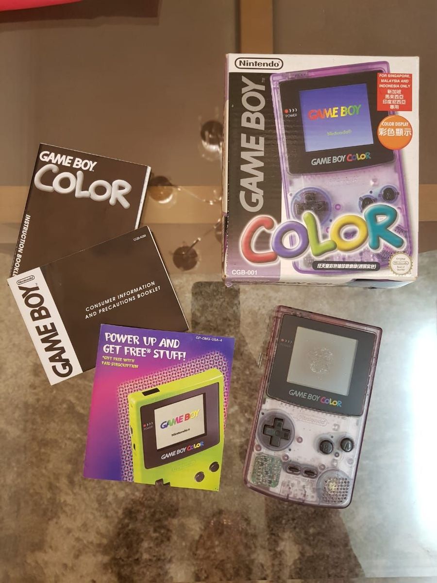 Game Boy Color Roxo | Console de Videogame Nintendo Usado 35218893 | enjoei