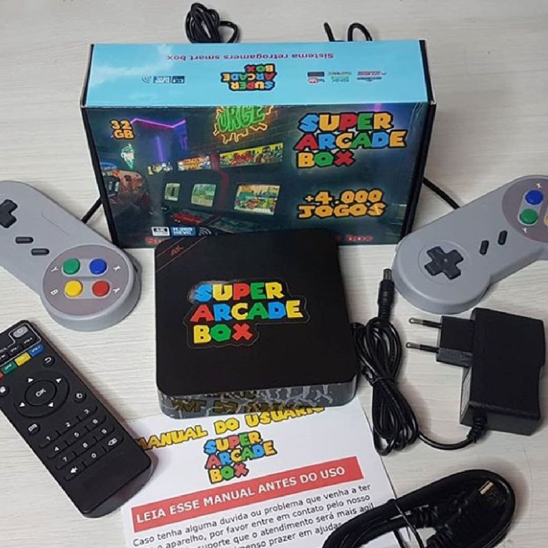 VÍDEO GAME SUPER BOX RETRO  + 20 MIL JOGOS CLÁSSICOS ESFERIUM GM-BOX