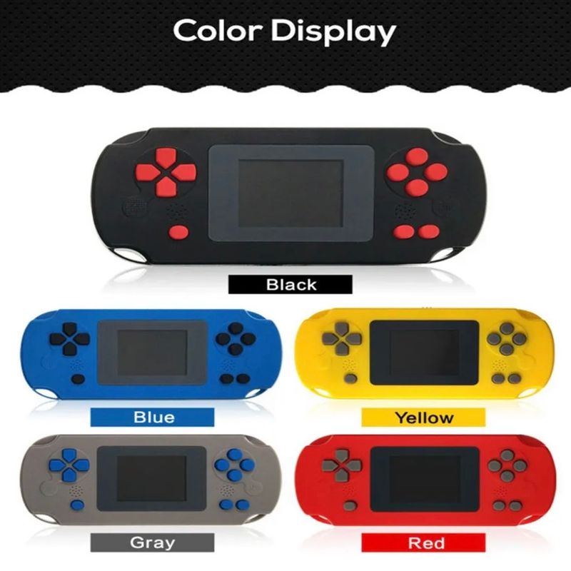 Acogedor Console portátil retrô de jogos com tela colorida de 3