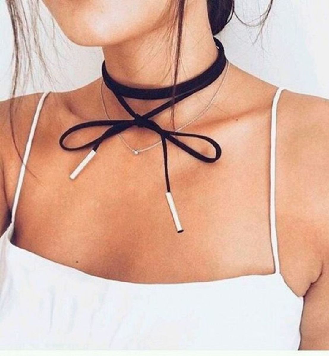 gargantilha courinho - bijoux sem-marca