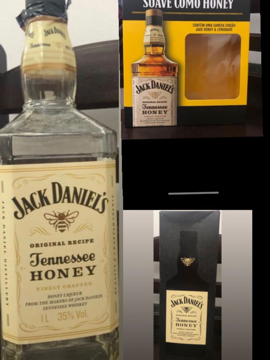 Garrafa E 2 Caixas Jack Daniels Honey Cacareco Jack Daniels Usado