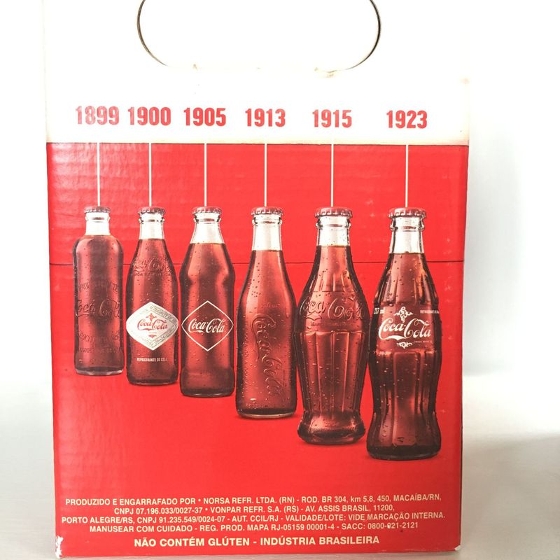 Garrafas Históricas Coca-Cola 6 Garrafinhas Lacradas | Coca-Cola
