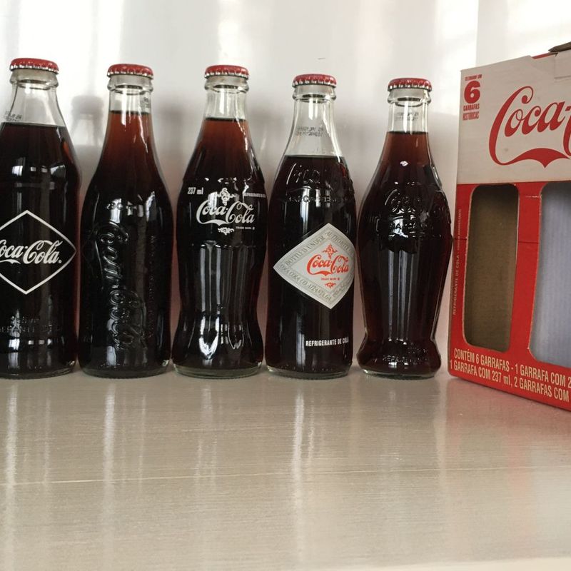 Garrafas Históricas Coca-Cola 6 Garrafinhas Lacradas | Coca-Cola