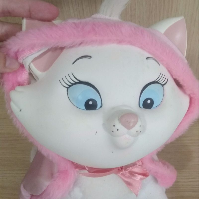 Boneca De Pelúcia Gata Gatinha Marie Fala Frases Disney