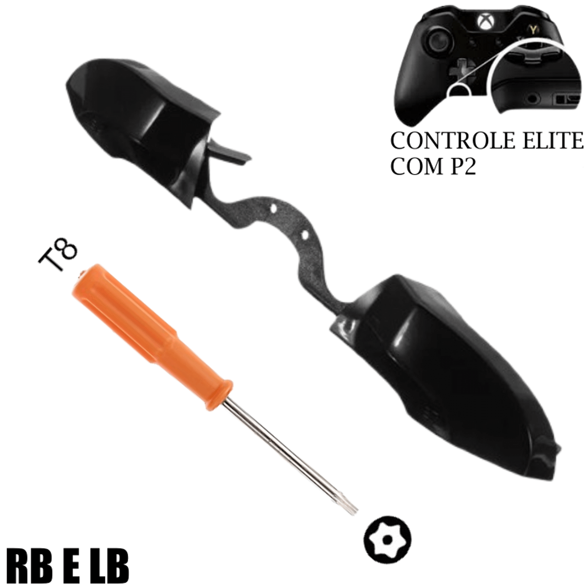 Gatilho Rb e Lb Xbox One para Controle Elite com P2 Botão Rb e Lb Mais ...