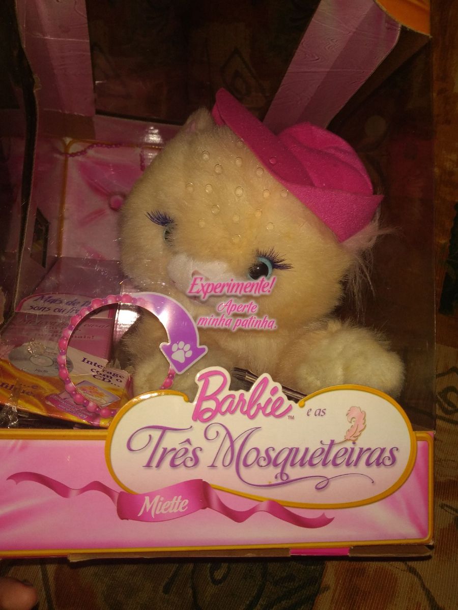 Gato Das Três Mosqueteiras Barbie Pelúcia Barbie Usado 45686369