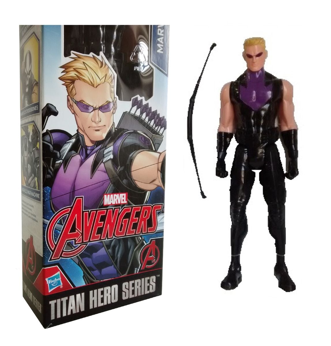 Gavião Arqueiro Boneco Hawkeye Titan Hero Figura 30 Cm com Arco Ação e ...