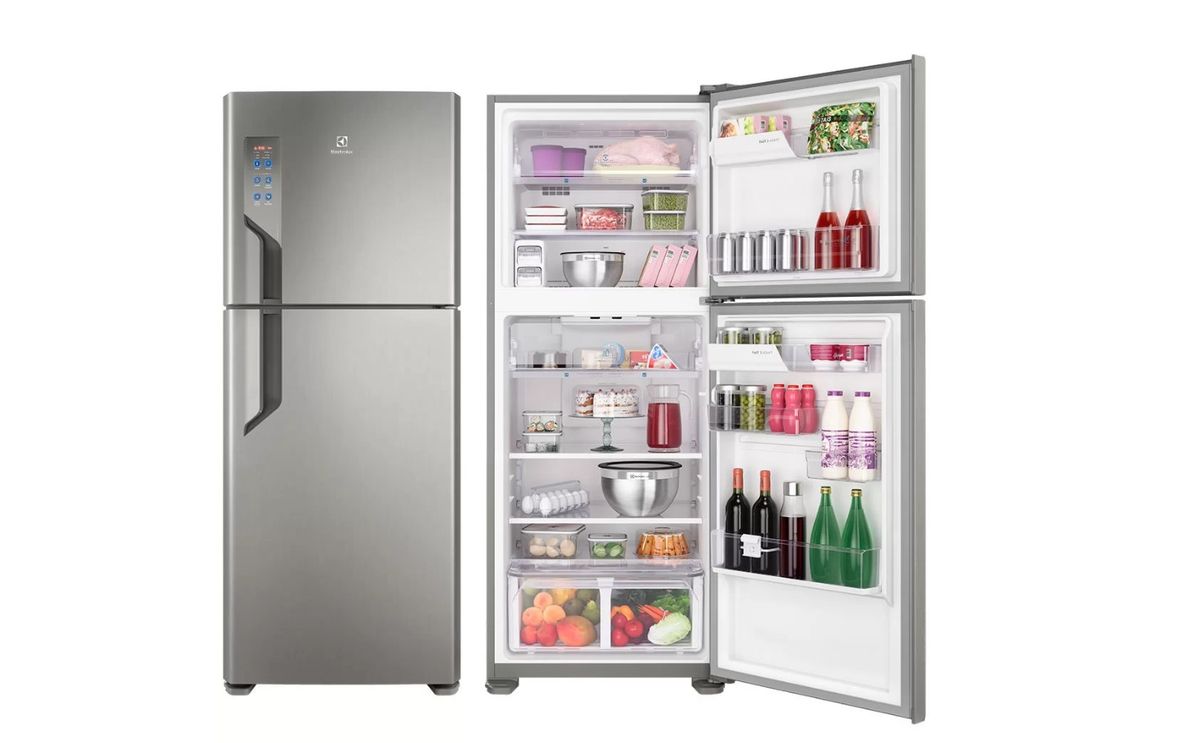 Geladeira Electrolux Duplex If55 Frost Free Inverter Top Freezer 431l ...
