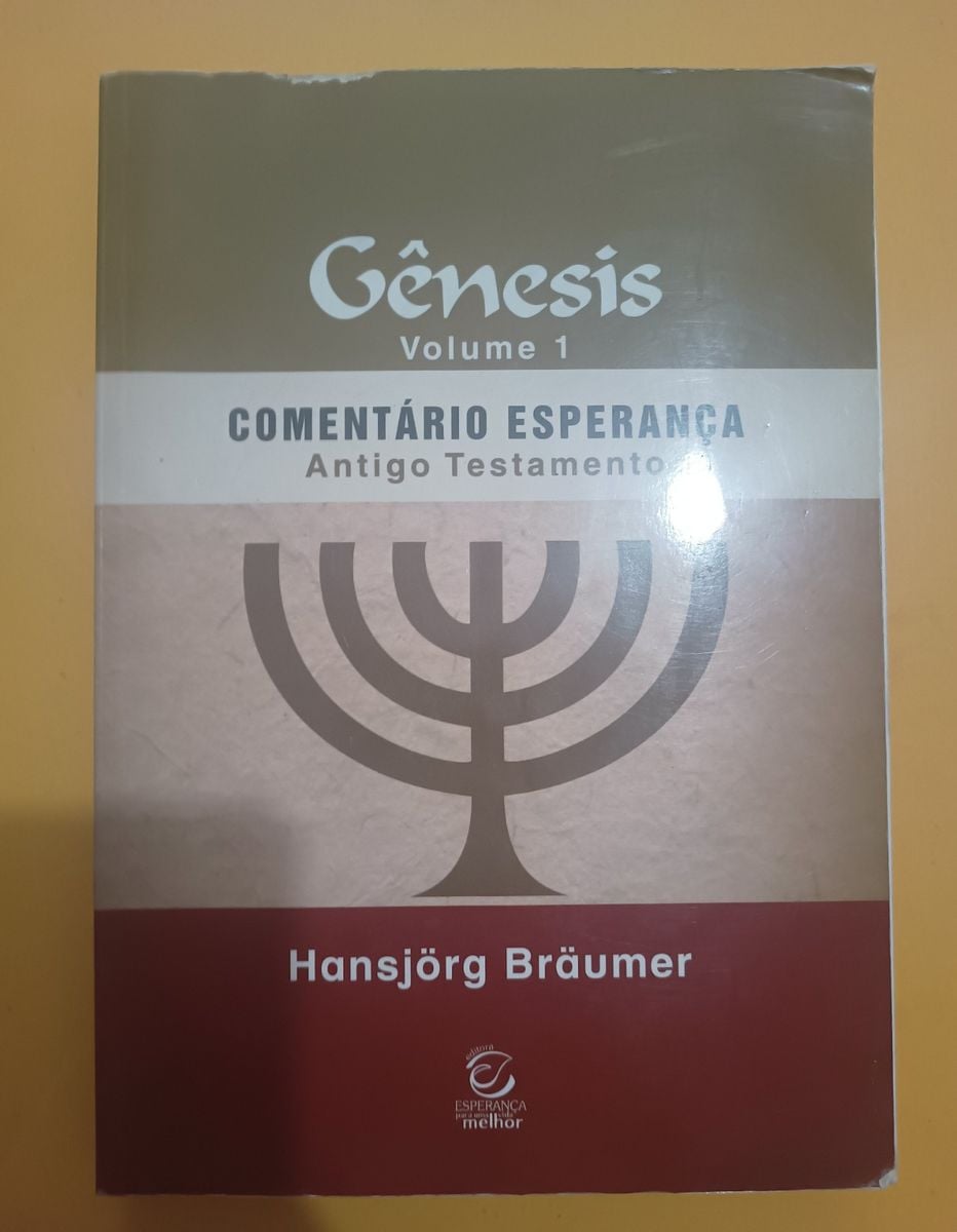 Gênesis Volume 1 Comentário Esperança Antigo Testamento | Livro Editora ...