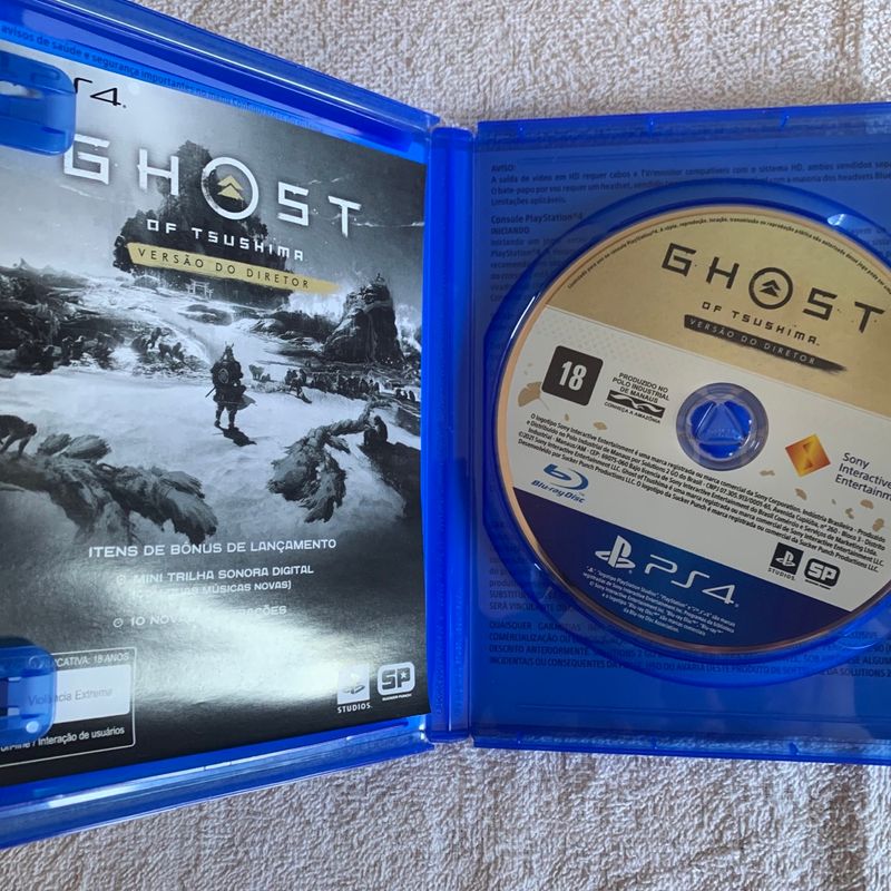 Jogo Ghost Of Tsushima Director's Cut Mídia Física Ps4 Sony