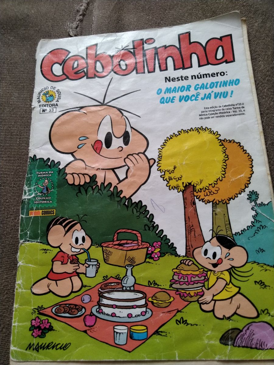 Gibi Cebolinha N° 033 Turma Da Mônica Coleção Histórica Livro Mauricio De Sousa Editora 0928