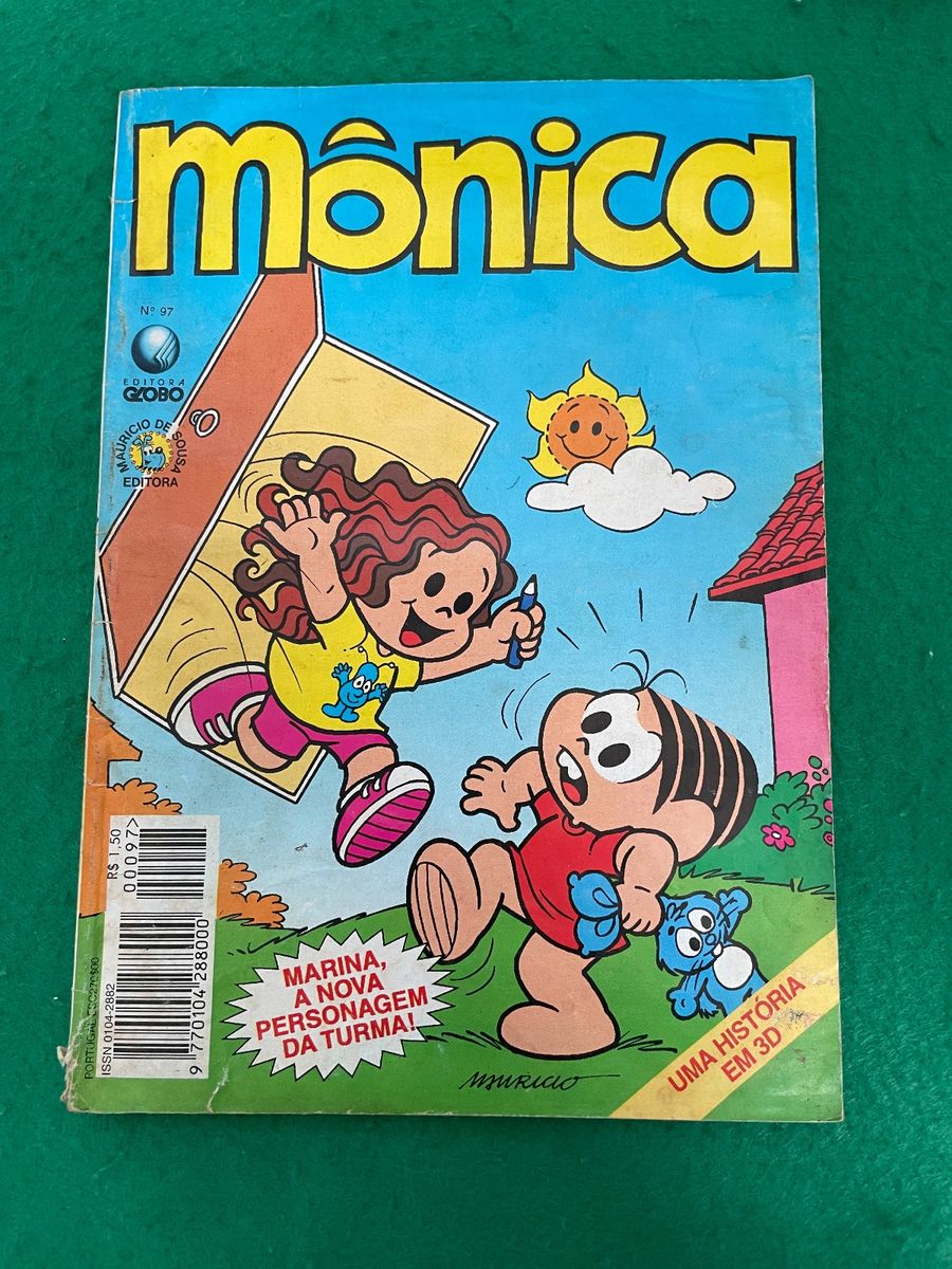 Gibi Da Mônica Edição Marina A Nova Personagem Da Turma Produto Vintage E Retro Turma Da 6923