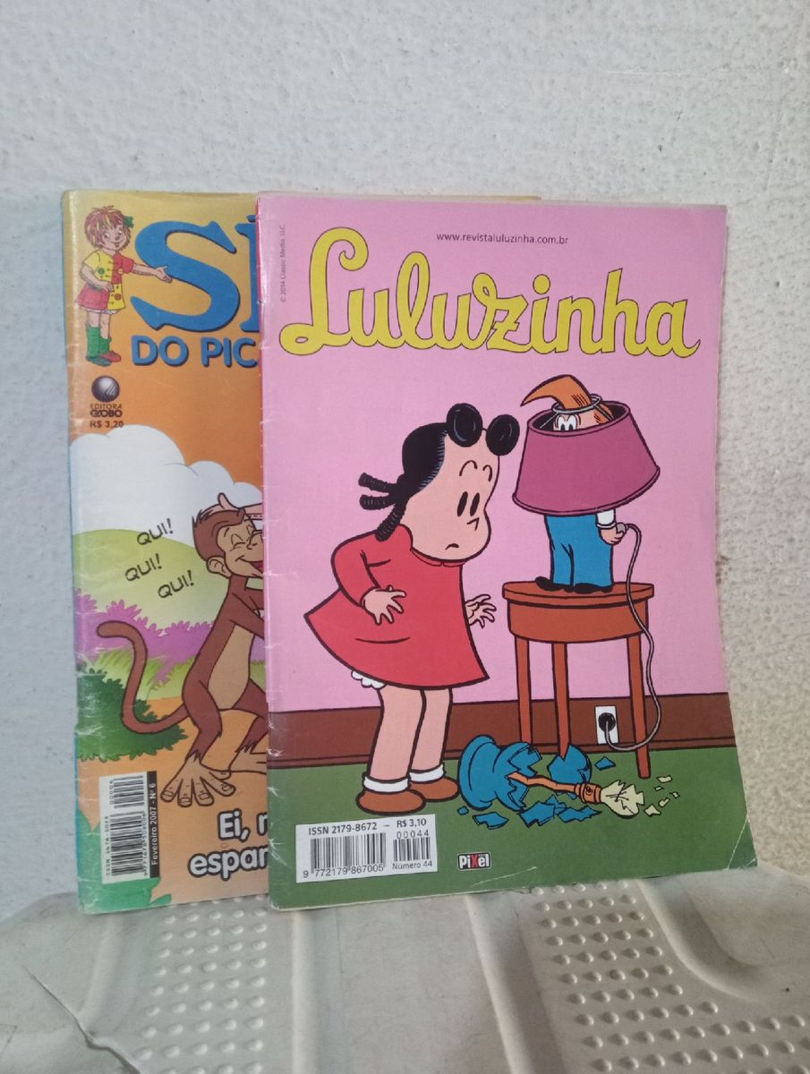 Gibi Lote 2 Gibis Luluzinha e Sítio do Picapau Amarelo Livro Usado 81275839 enjoei