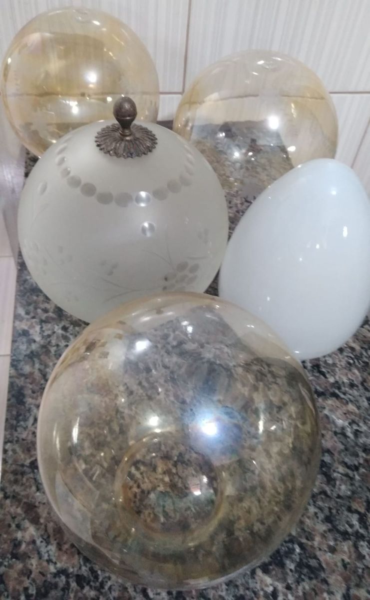 Globo Antigo para Luminária Móvel p/ Iluminação Usado 71852916 enjoei