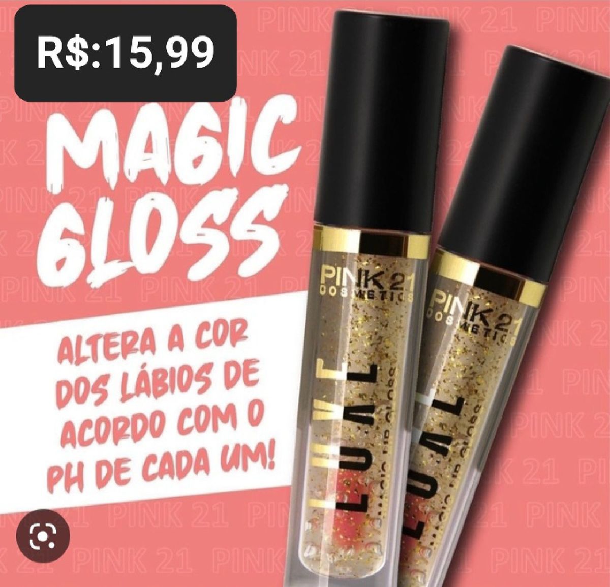 Gloss Lip Magic | Maquiagem Feminina Pink 21 Cosmeticos Nunca Usado ...