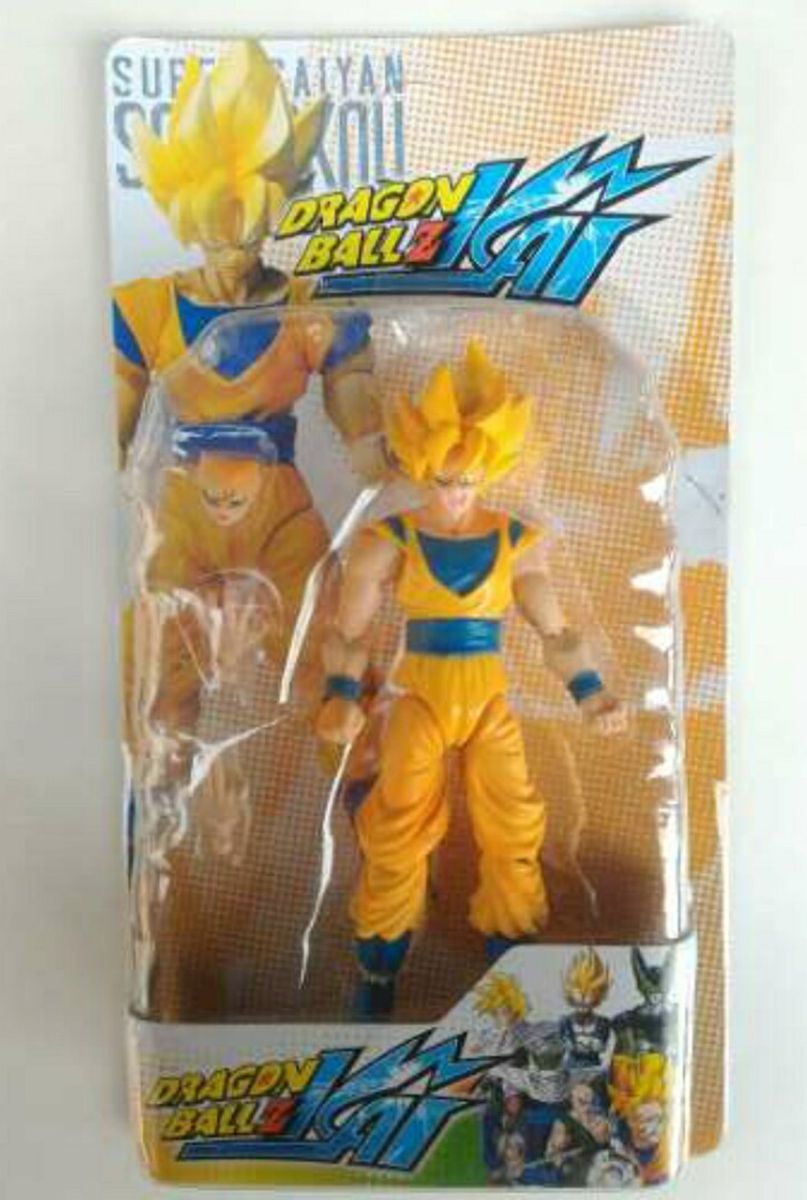 Boneco Brinquedo Goku SSJ Super Saiyajin Articulado Dragon Ball Z