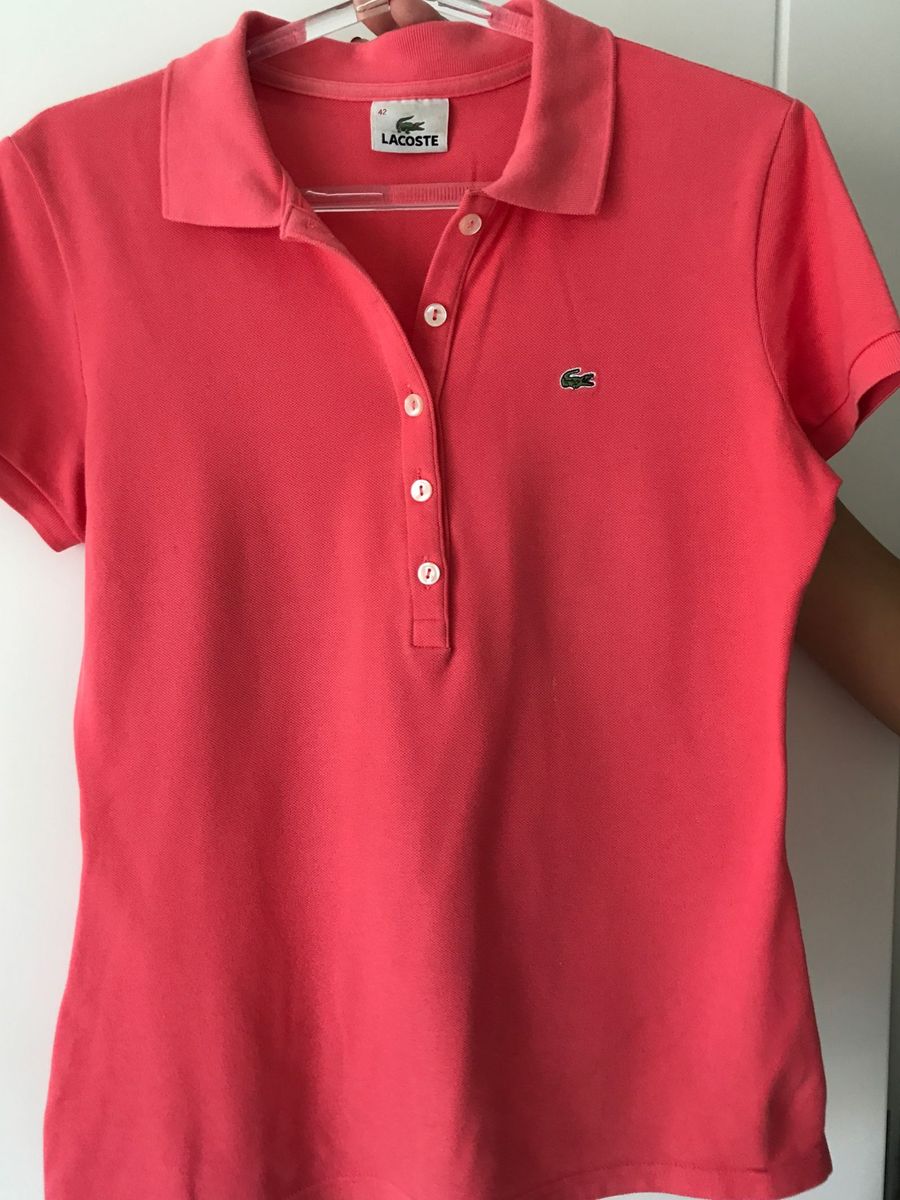 Gola Polo Lacoste Original | Blusa Feminina Lacoste Usado 27036741 | enjoei