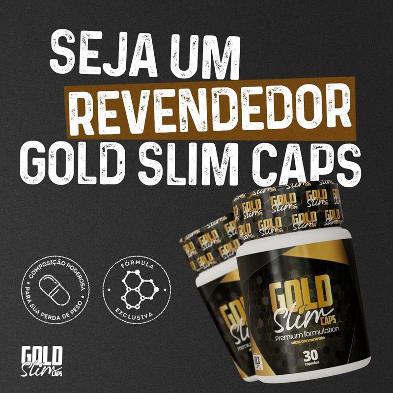 Gold Slim Caps - Emagrecedor Original, Item p/ Esporte e Outdoor Verdana- Fit Nunca Usado 62133920