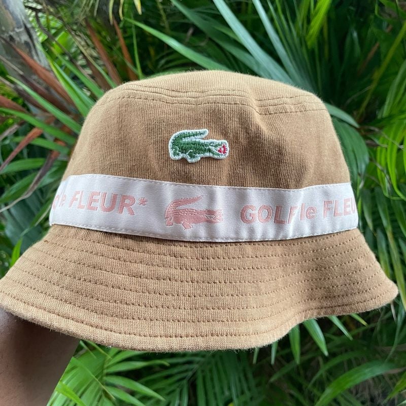 Golf Le Fleur X Lacoste bucket Hat Resin Chapeu Masculino Lacoste Usado 96731402 enjoei