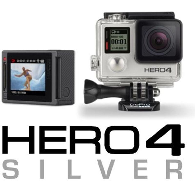 Gopro Hero4 Silver Camera Go Pro 4 Tela Lcd+64gb C/10+Bastão