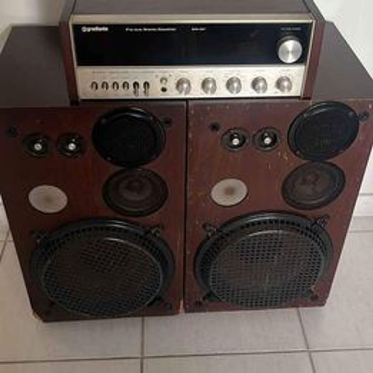 Gradiente Fm-am Stereo Receiver Str 1250 + Manual Original, Funcionando ...
