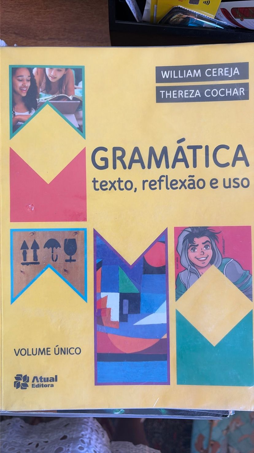 Gramática: Texto, Reflexão e Uso | Livro Atual (Didatico) Grupo Saraiva ...