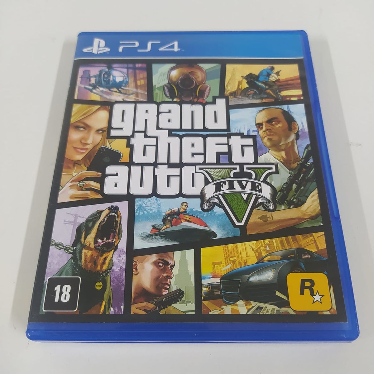 Grand Theft Auto V Rockstar Ps4 Físico + Mapa + Manual Gta 5 Jogo de Videogame Sony Usado
