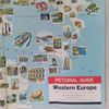 grande mapa pictórico e rodoviário da europa ocidental esso - outros 