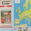 grande mapa pictórico e rodoviário da europa ocidental esso - outros 