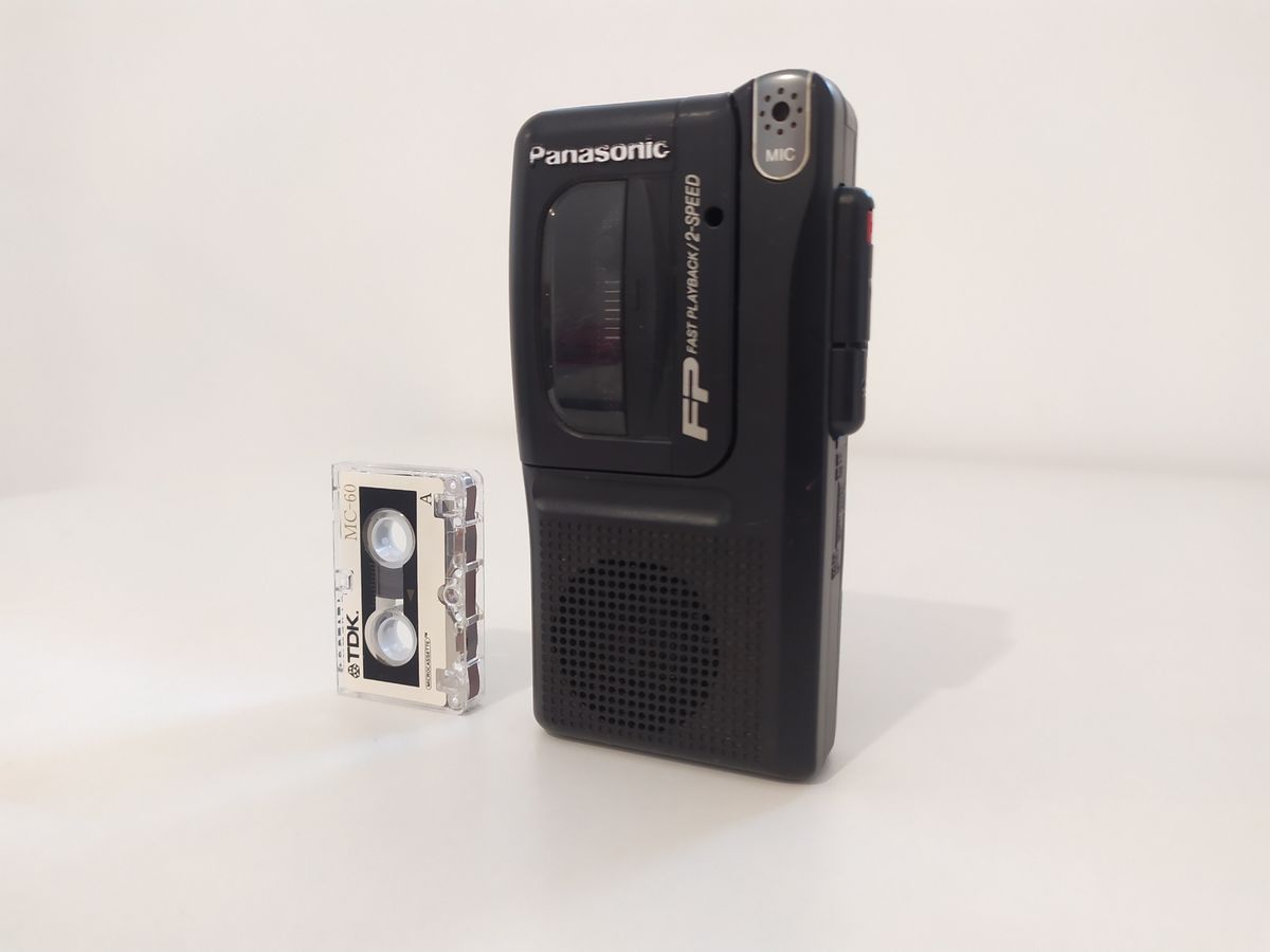 Gravador Microcassette Recorder Panasonic 2 Velocidades Rn202 Usado