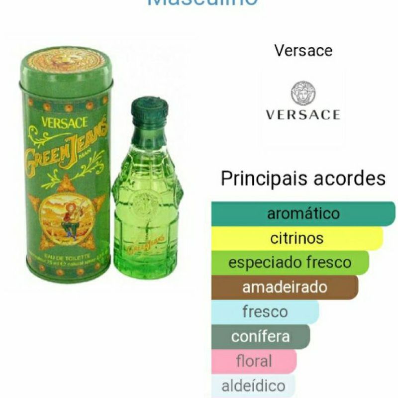 Green Jeans Versace Perfume 75ml Original Perfume Masculino