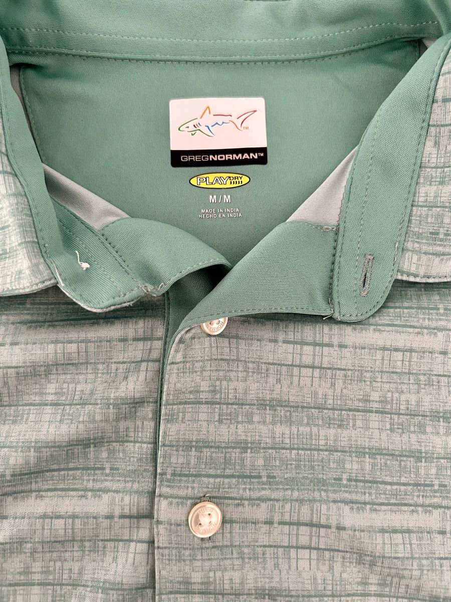 Greg Norman Camisa Polo Masculina M Camisa Masculina Greg Norman