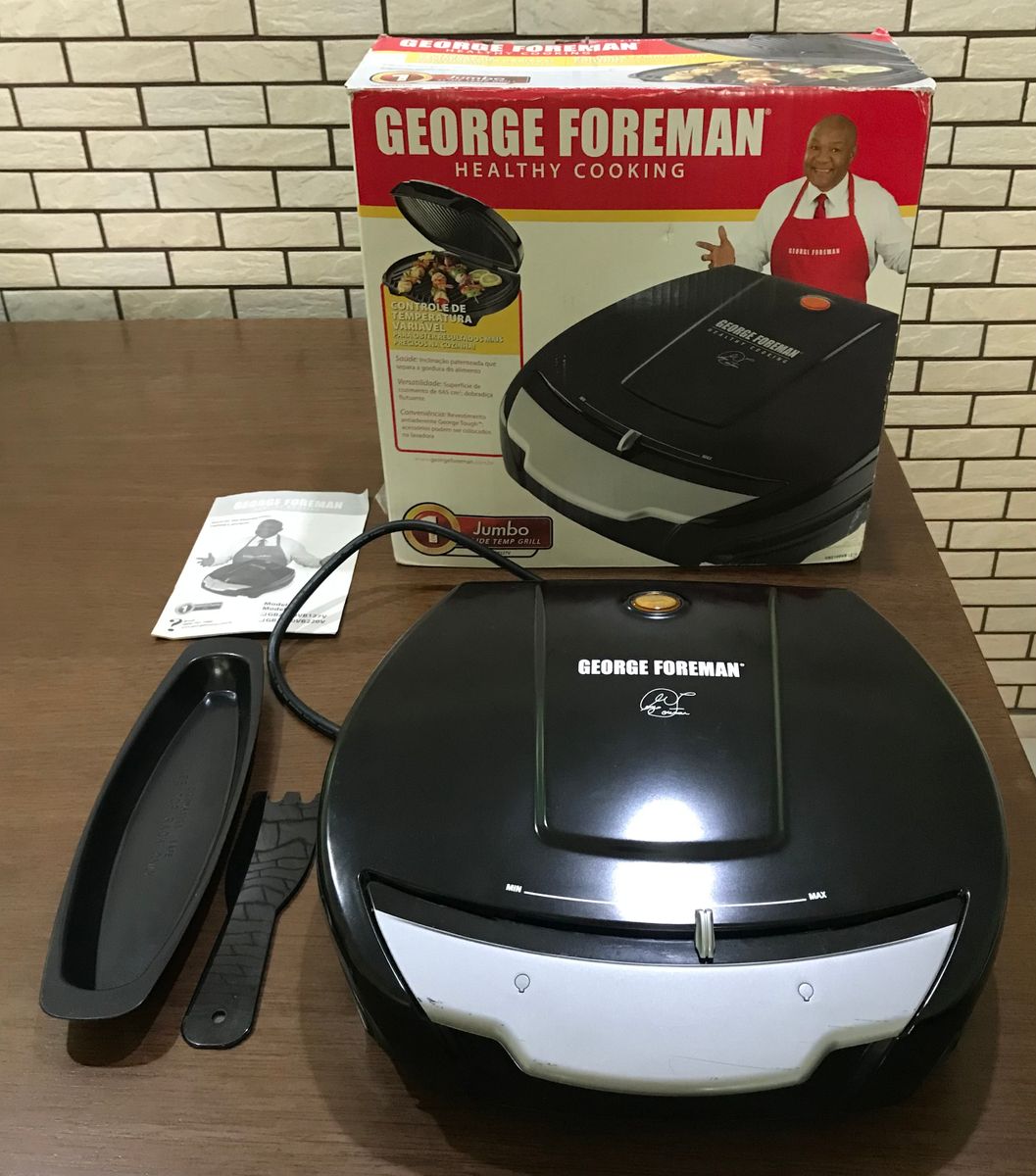 Grill George Foreman Jumbo | Móvel de Cozinha George Foreman Usado ...
