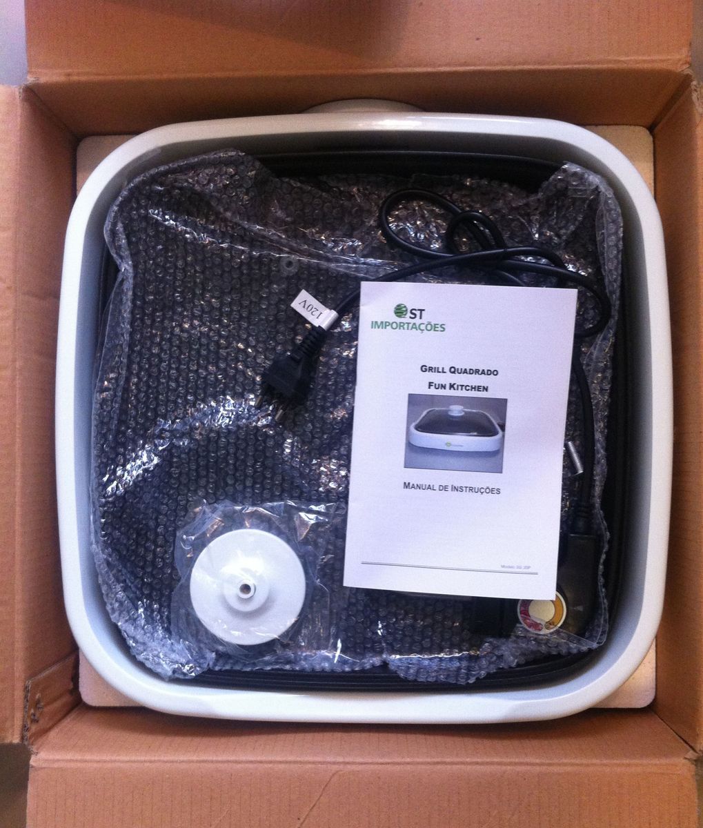 Grill Quadrado Eletrodoméstico Fun Kitchen Nunca Usado 1809564 enjoei