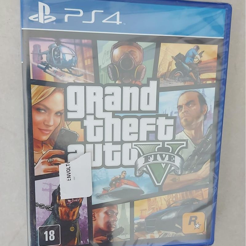 Grand Theft Auto V Premium Online Edition - PS4 Mídia Fisica Lacrado -  rockstar games - GTA - Magazine Luiza