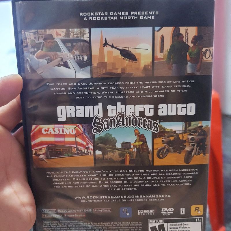 Gta San Andreas Original Lacrado Playstation 2 Ps2