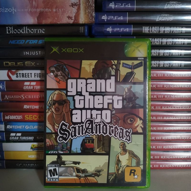 Gta Sa - Grand Theft Auto San Andreas Ps2 - Original | Jogo de Videogame  Playstation 2 Usado 39808621 | enjoei