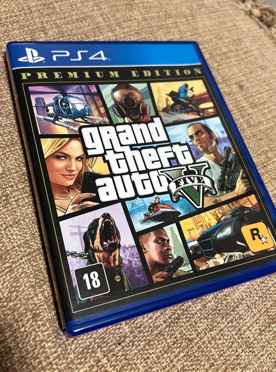 Gta V Ps4 Mídia Física Com Mapa Jogo Usado