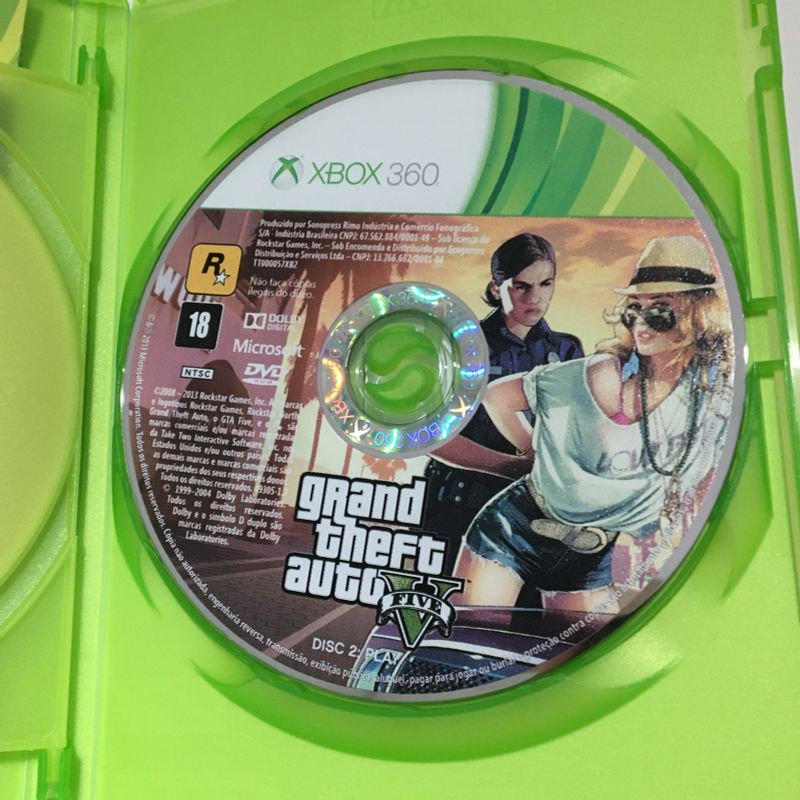 Gta V Mídia Digital Xbox 360, Jogo de Videogame Nunca Usado 82171953