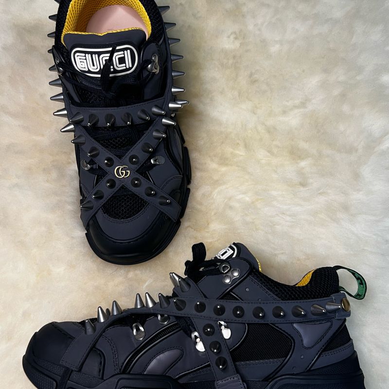 Gucci Flashtrek 41 42br Removable Spikes Reflective Gucci Nunca Usado 110134614 enjoei